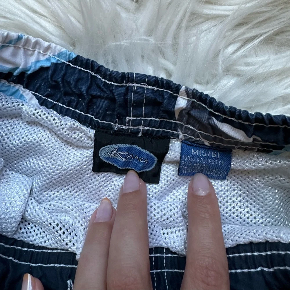 Boys’ floral print swim trunks